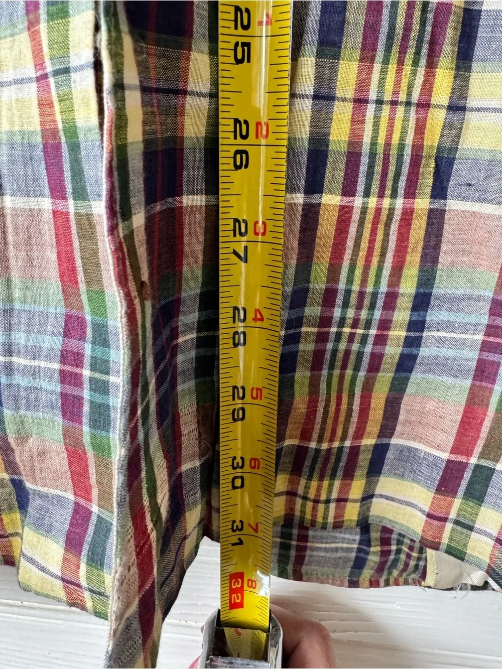 Vintage Austin Reed Multi-Color Plaid Sport Coat - Yellow, Blue, Red